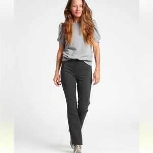 Betabrand Travel Yoga Dress Pants Charcoal Gray Size Medium Petite